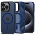 iPhone 15 Pro Tech-Protect Magmat Deksel - MagSafe-kompatibel - Marine Blå