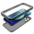 iPhone 15 Pro Tech-Protect Shellbox Mag IP68 vanntett etui - svart