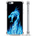 iPhone 6 / 6S Hybrid-deksel - Blå Flamme Drage