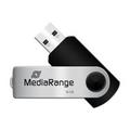 MediaRange USB 2.0 Flash-stasjon med Svingbar Pinne - 16GB