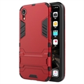 Armor Serien iPhone XR Hybrid-deksel med Stativ - Rød