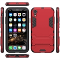 Armor Serien iPhone XR Hybrid-deksel med Stativ - Rød