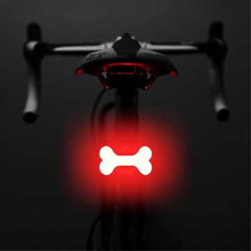 3664 Kreativt baklys for sykkel IPX2 Vanntett, lite LED-lys for sykkel med USB-lading for utendørs sykling - Bein