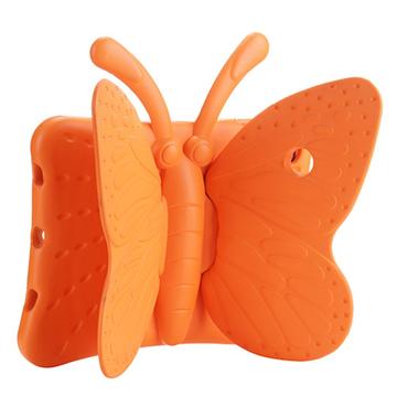 3D Butterfly Kids Støtsikkert EVA-telefondeksel med støtte for barn til iPad Pro 9.7 / Air 2 / Air - Oransje