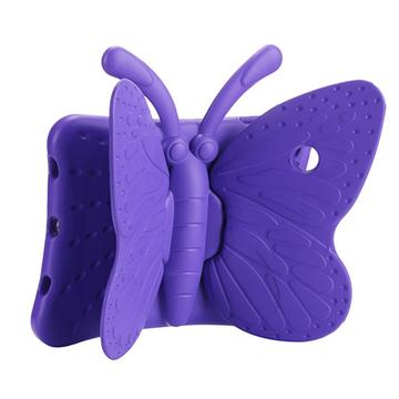 3D Butterfly Kids Støtsikkert EVA-telefondeksel med støtte for barn til iPad Pro 9.7 / Air 2 / Air - Lilla