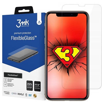 3MK FlexibleGlass Hybrid iPhone 12/12 Pro Skjermbeskytter - 7H, 0.3mm - Klar