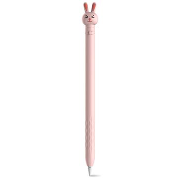 AHASTYLE PT129-1 for Apple Pencil 1. generasjon Stylus Pen Silikone Cover - Pink Rabbit