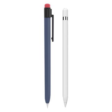 Bilde av Ahastyle Pt80-1-k For Apple Pencil 2. Generasjons Styluspenn Med Silikondeksel Som Beskytter Mot Fall - Midnattsblå