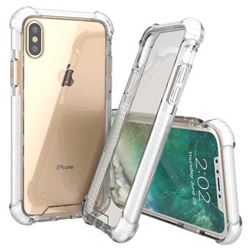 Bilde av Iphone X Anti-shock Hybrid Crystal Case - Klar / Hvit