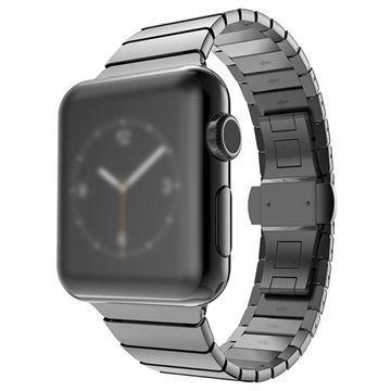 Bilde av Apple Watch Series 9/8/se (2022)/7/se/6/5/4/3/2/1 Rustfritt Stål Klokkereim - 41mm/40mm/38mm- Svart