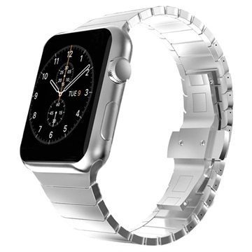 Bilde av Apple Watch Series 9/8/se (2022)/7/se/6/5/4/3/2/1 Rustfritt Stål Klokkereim - 41mm/40mm/38mm - Sølv