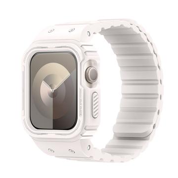 Apple Watch Series 9/8/SE (2022)/7/SE/6/5/4/3/2/1 Dux Ducis OA One-piece Rem med etui - 41mm/40mm/38mm - Starlight