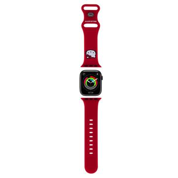 Apple Watch Series 9/8/SE (2022)/7/SE/6/5/4/3/2/1 Hello Kitty Kitty Head-silikonrem - 40mm/38mm - Rød