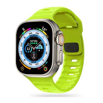 Apple Watch Series Ultra 2/Ultra/9/8/SE (2022)/7/SE/6/5/4/3/2/1 Tech-Protect IconBand Line silikonrem - 49mm/45mm/44mm/42mm - Lime