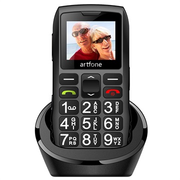 Bilde av Artfone C1+ Seniro Mobiltelefon For Eldre Med Sos - Dual Sim - Grå