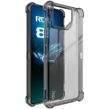 Asus ROG Phone 8/8 Pro Imak Drop-Proof TPU-deksel - Gjennomsiktig Svart
