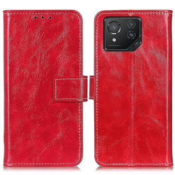 Asus ROG Phone 8/8 Pro Lommebok-deksel med Magnetisk Lukning - Rød