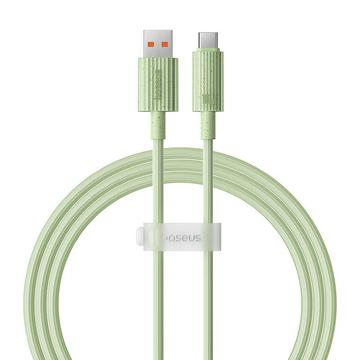 Baseus Habitat Series USB-A / USB-C ladekabel - 1m, 100W - grønn