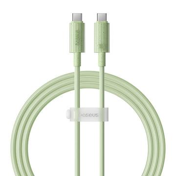 Baseus Habitat Series USB-C / USB-C ladekabel - 1m, 100W - grønn