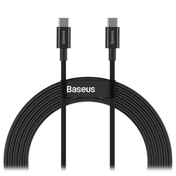 Bilde av Baseus Superior Series Usb-c / Usb-c Kabel - 100w, 2m - Svart