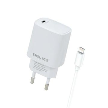 Beline PD 3.0 20W Lightning lader - iPhone 14/13/12/X/iPad Pro - hvit