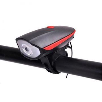 Sykkellys 3 moduser USB oppladbar 250LM LED sykkellampe Lommelykt Sykkeltilbehør - Rød