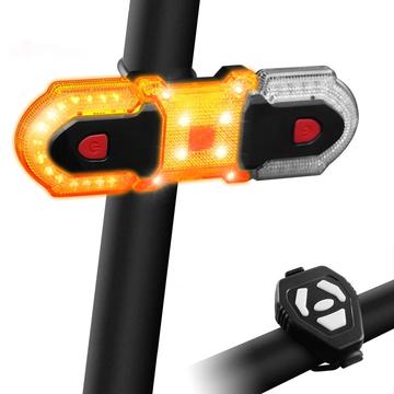 Sykkelbaklys med trådløs kontroll Sykkelblinklys Vanntett sykkel foran og bak Sikkerhetsadvarselslys for terrengsykkel Landeveissykkel - Sett 1