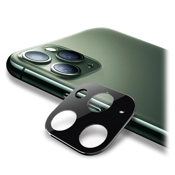 Bilde av Iphone 11 Pro/11 Pro Max Kamera Linse Beskytter I Metall & Herdet Glass - Svart