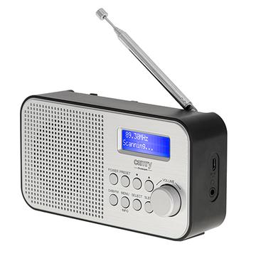 Camry CR 1179 DAB/DAB+/FM-radio med 2000mAh-batteri - sølv/sort