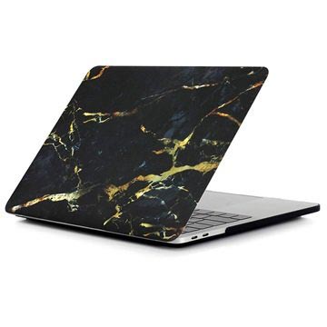 MacBook Pro 13.3 2016 A1706/A1708 Classic Deksel - Marmor - Svart / Gull