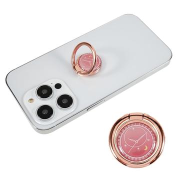 Compass Style Ring Holder for Smarttelefoner - Lys rød