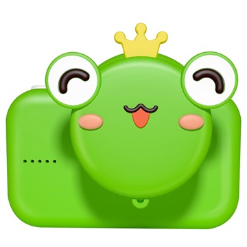 Cute Zoo Dual-Lens Barn Digitalkamera med 32GB Minnekort - 20MP - Frosk