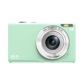 DC402-AF 4K Kids 48MP digitalkamera med autofokus og 16X digital zoom Vlogging-kamera for tenåringer - lysegrønn