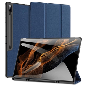 Samsung Galaxy Tab S9 Ultra Dux Ducis Domo Tri-Fold Smart Folio-etui - Blå