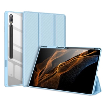 Samsung Galaxy Tab S9 Ultra Dux Ducis Toby Tri-Fold Smart Folio-etui - Baby Blå