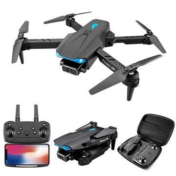 Sammenleggbar FPV Mini Drone med 4K Dobbel Kamera S89 (Bulk Tilfredsstillende) - Svart