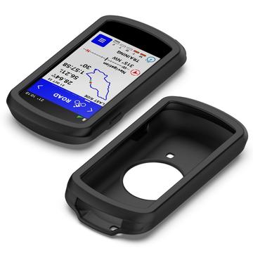 Garmin Edge 1040 ripebestandig, mykt silikonetui og beskyttelsesdeksel til sykkel-GPS - svart
