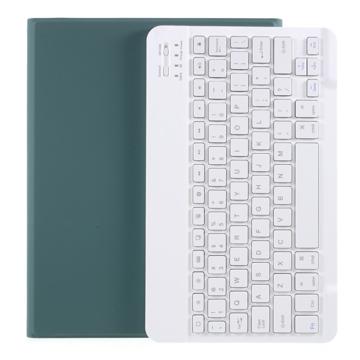 iPad Air 2024/2022/2020 Bluetooth-tastaturveske med Pennespor - Midnattsgrønn