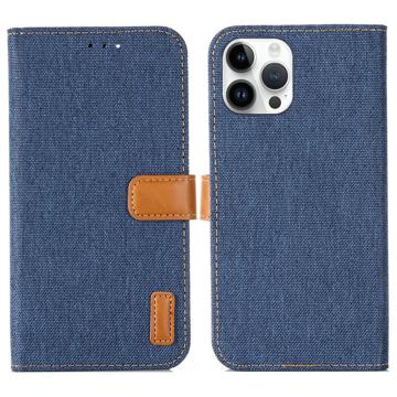 Jeans Series iPhone 14 Pro Max Lommebok-deksel - Mørkeblå