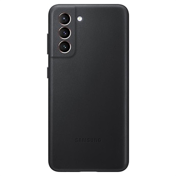 Samsung Galaxy S21+ 5G Lær Deksel EF-VG996LBEGWW (Åpen Emballasje - Tilfredsstillende) - Svart