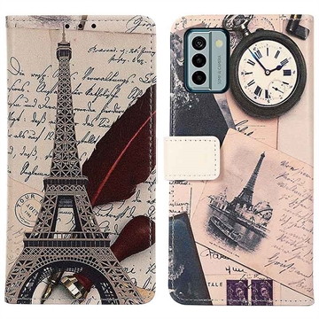 Nokia G22 Glam-Serien Lommebok-deksel - Eiffeltårnet