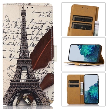 Glam Series OnePlus 10T/Ace Pro Lommebok-deksel - Eiffeltårnet
