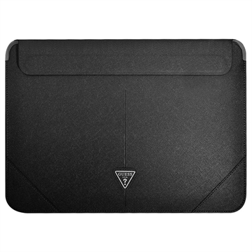 Guess Saffiano Saffiano Triangle Logo Laptop sleeve - 16 - Svart