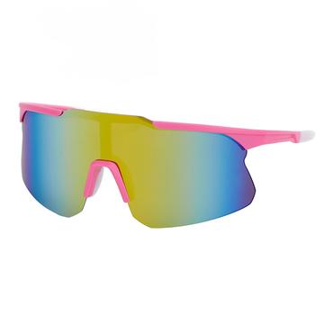 KV Speed sykkelbriller med halv ramme - rosa/hvit