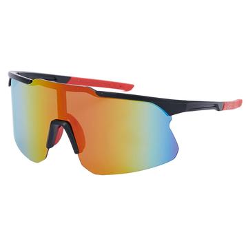 KV Speed sykkelbriller med halv ramme - rød / svart
