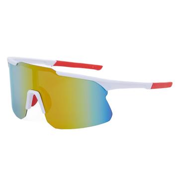 KV Speed sykkelbriller med halv ramme - rød/hvit