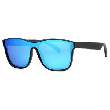 KY03 Smartbriller med polariserte glass og Bluetooth-briller med innebygd mikrofon og høyttalere - blå