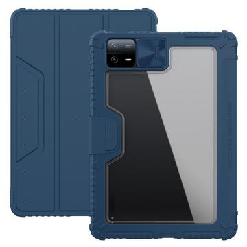 Xiaomi Pad 6/Pad 6 Pro Nillkin Bumper Smart Folio-etui - Blå / Gjennomsiktig