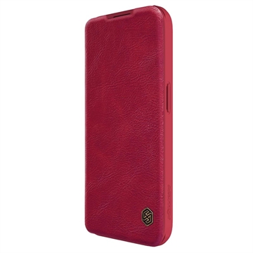 Bilde av Nillkin Qin Pro Iphone 15 Pro Flip-deksel - Rød