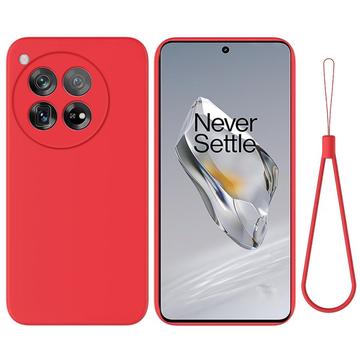 OnePlus 12 Liquid Silikondeksel - Rød